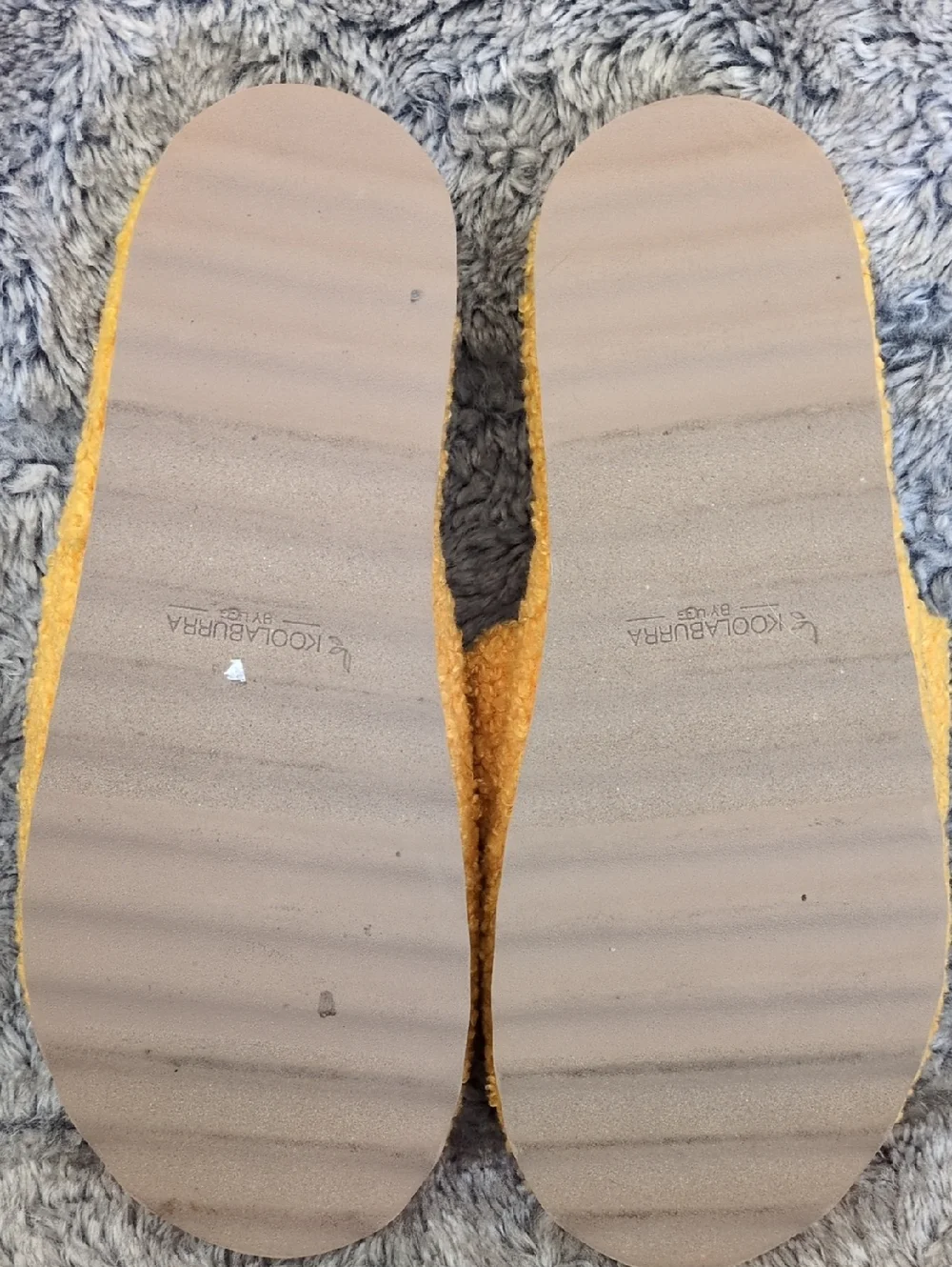 Kookaburra By Ugg Peaches Plush Yellow Slide Slippers Sz 8